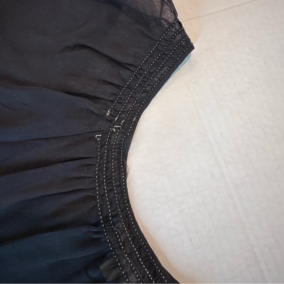 Studio M sheer top w/camisole. Womens Plus Size 1X. Grey/black/white. - Picture 2 of 10